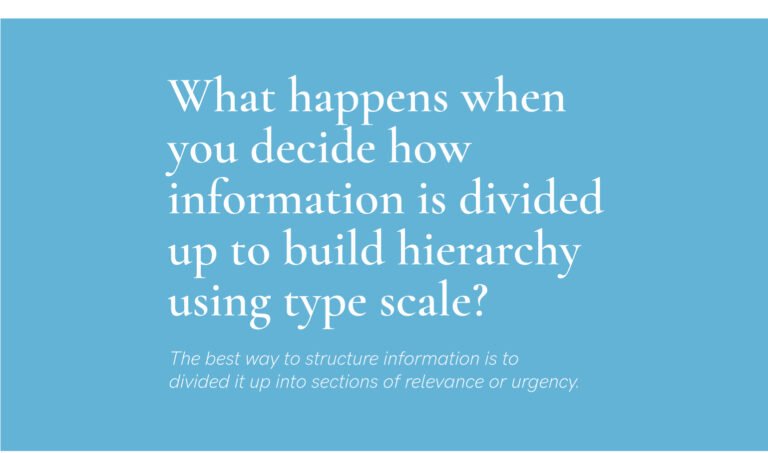 How to create Hierarchy with the Typescale Tool.